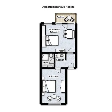 Appartement Appartment-haus Regina Inseltraum