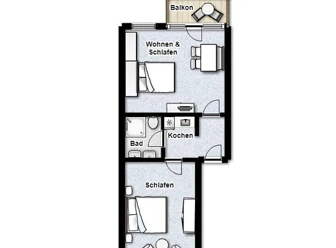 公寓 Appartment-haus Regina Inseltraum